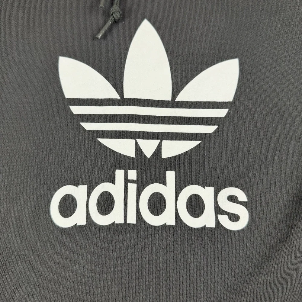 Adidas Originals Trefoil Hoodie Men's M Camo Sleeve Black‎ Pullover Sweatshirt